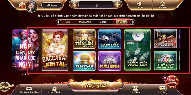 Chuyên mục “Game Slots” cũng thu hút được đông đảo người tham gia